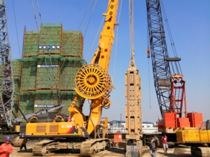 徐工xg600d連(lián)續牆抓(zhuā)鬥上海灘秀大鍋重(zhòng)器(qì)風(fēng)采